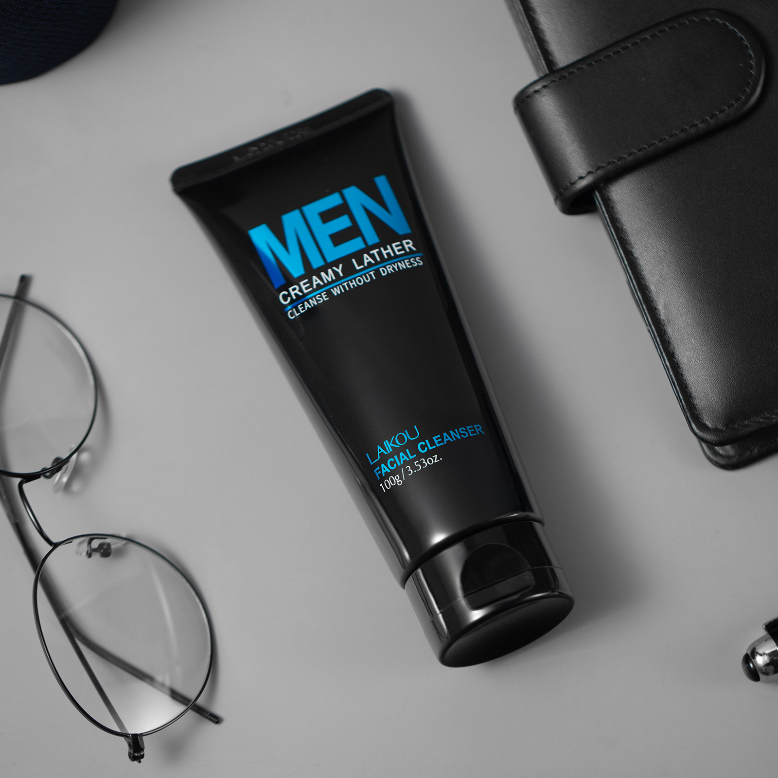 Men'S Grooming Facial - LAIKOU Detergente Viso Uomo 100g, Pulizia
