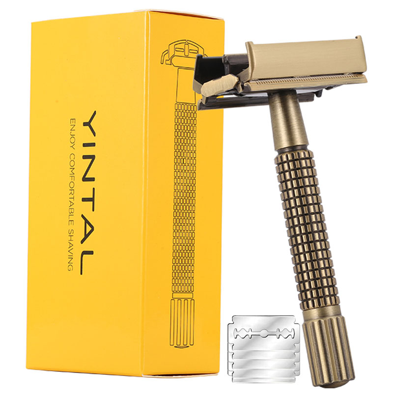 Straight Razor Safety - YINTAL Ottone Uomo Sicurezza TTO Rasoio