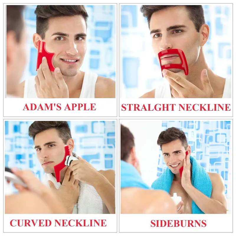 2/4 pezzi pettini per barba da - Men'S Grooming Clippers recensione e prezzo