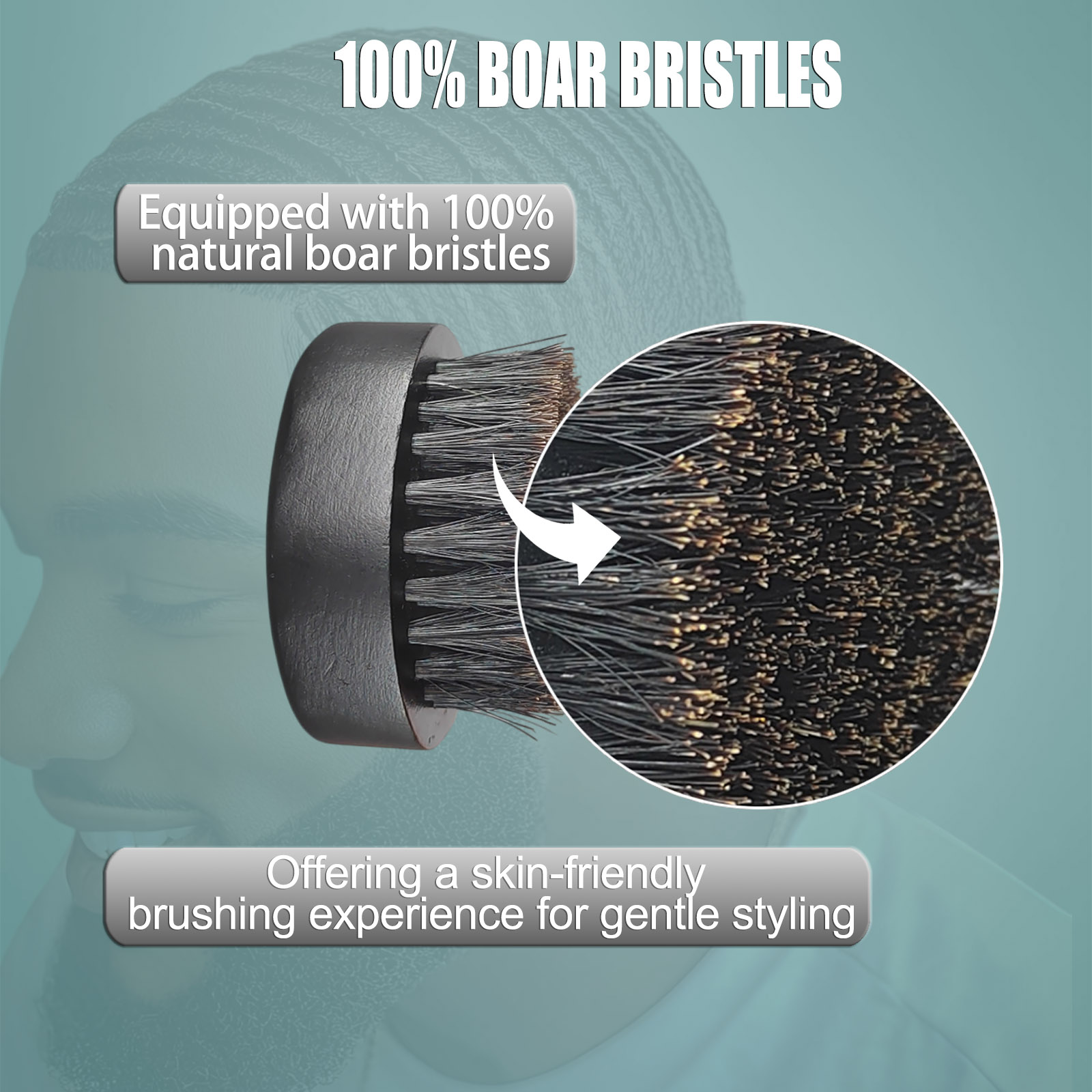 Spazzola da barba rotonda per  - Men'S Grooming Facial recensione e prezzo