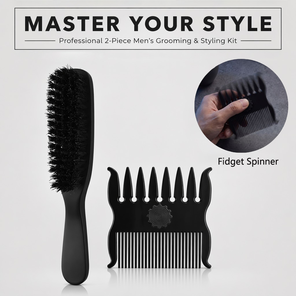 Set di 1/2 pettini per acconci - Men'S Grooming Hairstyles recensione e prezzo