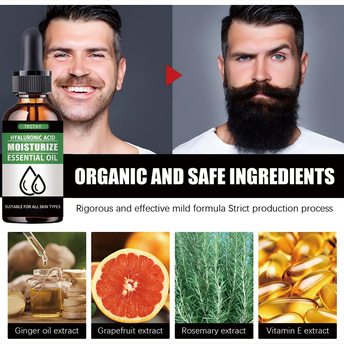 100% naturale accelera i peli  - Men'S Grooming Facial recensione e prezzo
